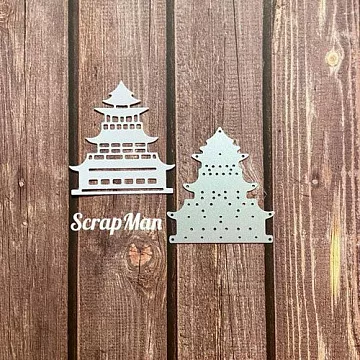 Нож "Пагода 1", 5,8х6,3 см (Scrapman)