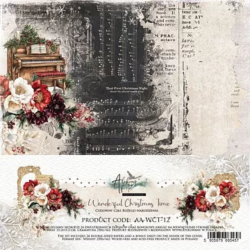 Набор бумаги 15х15 см "Wonderful Christmas Time", 24 листа (Alchemy of Art) Набор бумаги 15х15 см "Wonderful Christmas Time", 24 листа (Alchemy of Art)