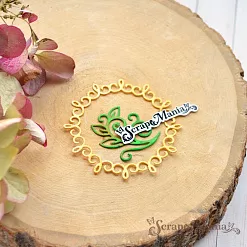 Нож "Растительные завитки. Рамка", 6,5х6,5 см (ScrapMania)