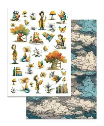 Набор бумаги А4 "Лукоморье", 8 листов (ScrapMania) Набор бумаги А4 "Лукоморье", 8 листов (ScrapMania)