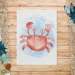 Тканевая карточка "Морячок. Краб" (ScrapMania)