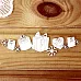 Украшение из чипборда "Бордюр из подарков" (Просто небо)