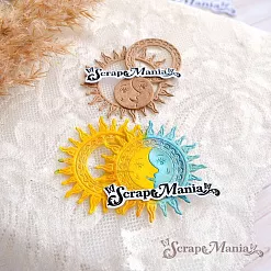 Нож "Русские сказки. Солнце и луна", 5х5 см (ScrapMania) Нож "Русские сказки. Солнце и луна", 5х5 см (ScrapMania)