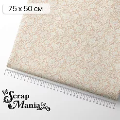 Отрез ткани 75х50 см "Свадебное торжество. Кружевные цветы" (ScrapMania) Отрез ткани 75х50 см "Свадебное торжество. Кружевные цветы" (ScrapMania)