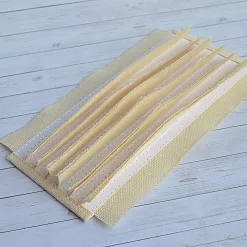 Переплет на 7 разворотов, цвет жемчуг, длина 20 см, шаг 1 см