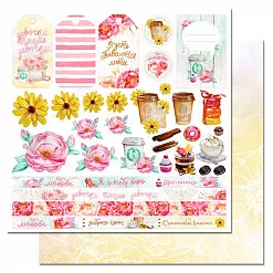 Бумага "Любовь начинается с кофе. Картинки" (ScrapMania) Бумага "Любовь начинается с кофе. Картинки" (ScrapMania)