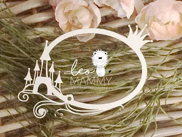 Украшение из чипборда "Рамка овальная с замком" (LeoMammy)