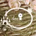 Украшение из чипборда "Рамка овальная с замком" (LeoMammy)