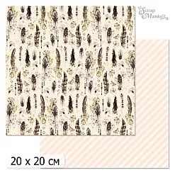 20х20 Бумага "Девичья тайна. Дизайн 1" (ScrapMania)