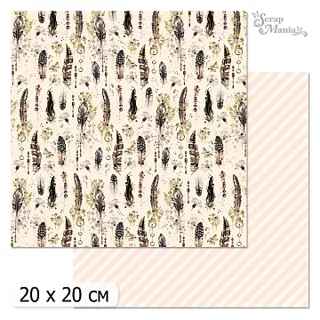 20х20 Бумага "Девичья тайна. Дизайн 1" (ScrapMania)