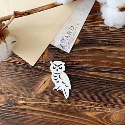Чипборд "Сова 1", 3,3х4,8 см (LeoMammy) Чипборд "Сова 1", 3,3х4,8 см (LeoMammy)