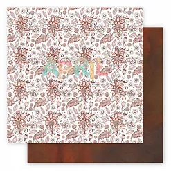 Бумага "Хиппи-тревел. Шоколадное мехенди" (April Paper)