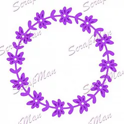 Нож для вырубки и тиснения "Цветочный венок" (Scrapman) Нож для вырубки и тиснения "Цветочный венок" (Scrapman)