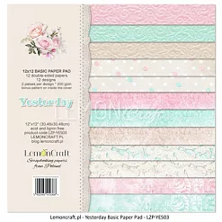 Набор бумаги 30х30 см "Yesterday. Базовая", 12 листов (Lemon Craft) Набор бумаги 30х30 см "Yesterday. Базовая", 12 листов (Lemon Craft)