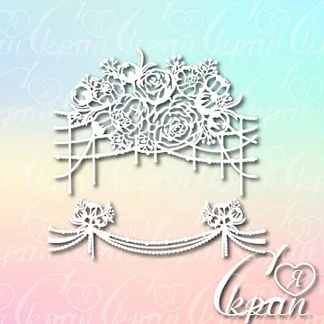 Чипборд "Свадебные украшения", 11,5х8,2 см (LeoMammy)