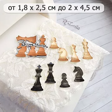 Нож "СССР. Шахматные фигуры", 2,2х4,5 см (ScrapMania) Нож "СССР. Шахматные фигуры", 2,2х4,5 см (ScrapMania)