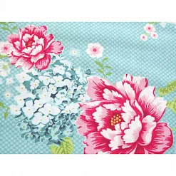 Отрез ткани 50х70 см "Цветочный мотив, цвет циан" (Tilda) Отрез ткани 50х70 см "Цветочный мотив, цвет циан" (Tilda)