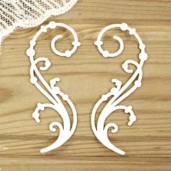 Набор украшений из чипборда "Завитки 9" (Просто небо) Набор украшений из чипборда "Завитки 9" (Просто небо)