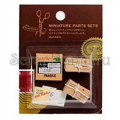 Набор миниатюрных украшений "Посылки" (Mark's) Набор миниатюрных украшений "Посылки" (Mark's)