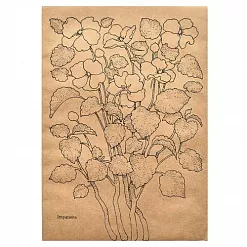 Конверт 16х23 см "Крафт. Бальзамины" (Дом Старцевых)