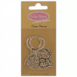 Штамп "Мишка открывает подарки" (Fizzy Moon) Штамп "Мишка открывает подарки" (Fizzy Moon)