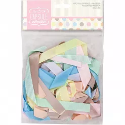 Набор лент "Полоски и кружочки. Пастельные оттенки" (DoCrafts)