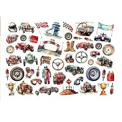 Набор высечек "Гонщик", 50 шт (ScrapbookDesigns)