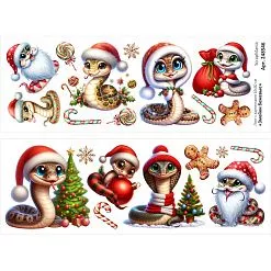 Лист с картинками 10х30 см "Змейки бежевые" (ScrapMania)
