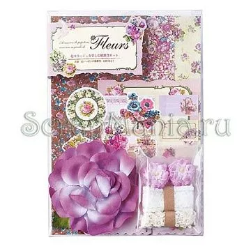 Набор украшений "Цветочный", фиолетовый (Mark's)