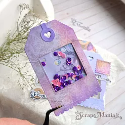 Нож "Конверты. Ярлык с рамками", 6,2х10 см (ScrapMania) Нож "Конверты. Ярлык с рамками", 6,2х10 см (ScrapMania)