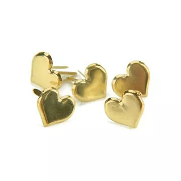 Набор брадсов "Золотые сердца большие", 50 шт (Creative Impressions)