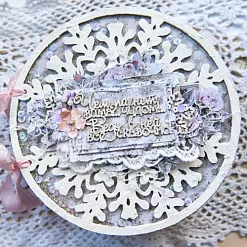 Заготовка для альбома 20х20 см "Снежинка 2" (CraftStory)