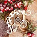 Чипборд "Новогодние игрушки", 6,1х9,3 см​ (WoodHome)