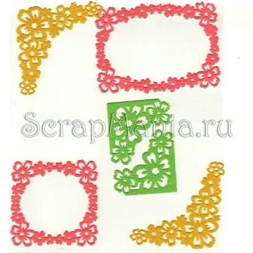 Набор украшений из фетра самоклеющийся "Уголки и рамки"