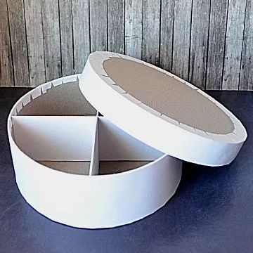 Коробочка круглая с перегородками, 20 см