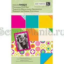 Набор подложек 12х17 см "Сияние лета" основные цвета (K&Company) Набор подложек 12х17 см "Сияние лета" основные цвета (K&Company)