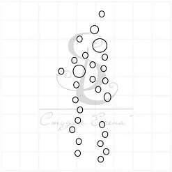 Штамп "Пузыри", 2,8х8 см (Студия "Елена")