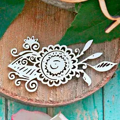 Украшение из чипборда "Мехенди. Узор 2" (ScrapКрым)
