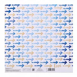 Бумага с глиттером 18,5х20 см "Стрелы" (АртУзор)