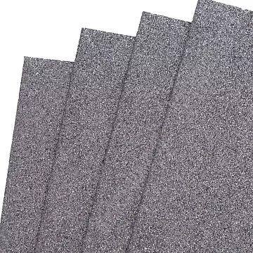 Лист фоамирана А4 с глиттером "Premium. Черное серебро", 2 мм