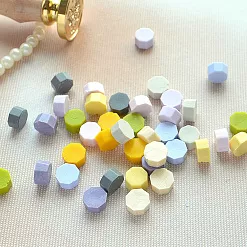 Сургуч в пакете "Восьмигранник. Пастельная палитра. Матовый и перламутровый", 40 шт