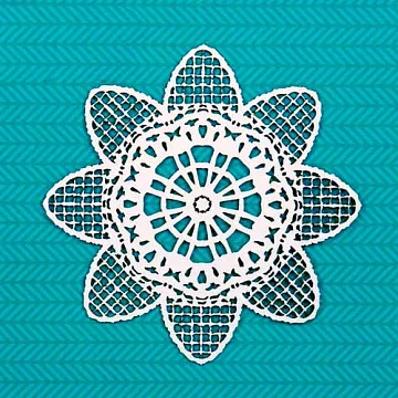 Украшение из чипборда "Салфетка. Подсолнух" (CraftStory)