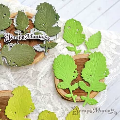 Нож "Листья редиса", 3х6 см (ScrapMania) Нож "Листья редиса", 3х6 см (ScrapMania)