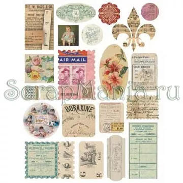 Набор наклеек "Авиапочта" (Melissa Frances)