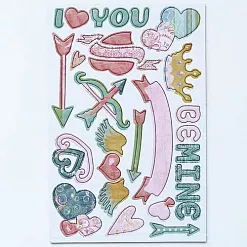 Набор наклеек из чипборда Basic Grey "Two Scoops" (Basic Grey)