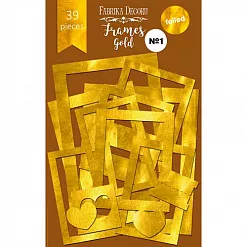 Набор рамок с фольгированием "Золотой" (Фабрика Декору)
