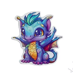 Акриловое украшение "Дракончик сиреневый", 4х3,5 см Акриловое украшение "Дракончик сиреневый", 4х3,5 см