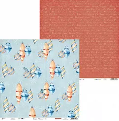 Набор бумаги 30х30 см "North Pole", 12 листов (Piatek13)