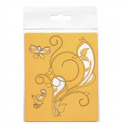 Набор бумажных высечек "Летний полдень", цвет золотой (Chipboards)