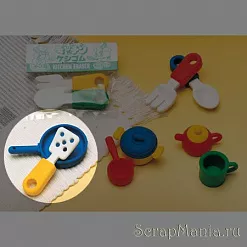 Ластик "Сковородка с лопаткой" (Iwako)